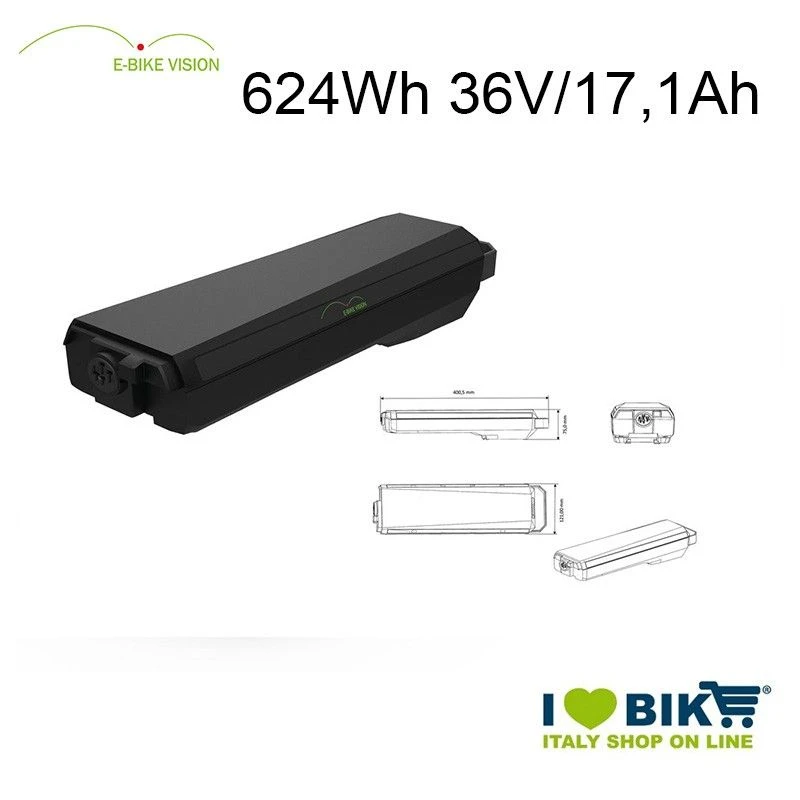 Batteria Portapacchi E-Bike Vision 624Wh Compatibile Bosch 1 Batteria Portapacchi E-Bike Vision 624Wh Compatibile Bosch