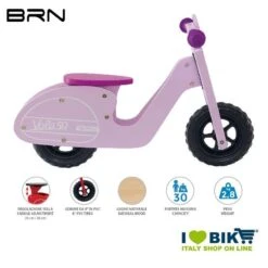 Bici Senza Pedali In Legno BRN VOLA 50, Rosa