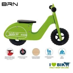 Bici Senza Pedali In Legno BRN VOLA 50, Verde