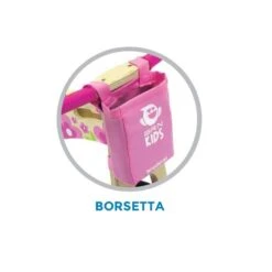 Bicicletta Senza Pedali In LEGNO NATURALE Flower Rosa, Vendita Bici Bambino On Line -Knog Italia bicicletta senza pedali in legno naturale flower rosa 2