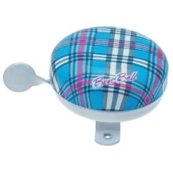 BRN Campanello Bici Scozzese Acciaio Azzurro Vendita Online