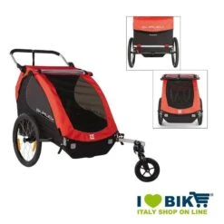 Carrello Burley Rimorchio Bambini Honey Bee Rosso Online Shop