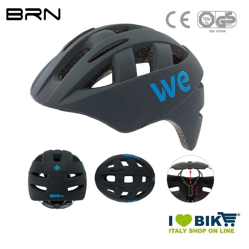 Casco BRN WE Grigio Opaco, Taglia Unica, 54-58 Cm 1 Casco BRN WE Grigio Opaco, Taglia Unica, 54-58 Cm