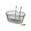 Cesto Anteriore In Ferro Con Ganci Nero Negozio Shop
