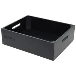 Cesto BRN Amarcord In Legno Verniciato Nero Opaco Online Store