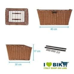 Shop On Line Cestini Per Biciclette Cesto Vintage In Ecopelle Rettangolare Miele Negozio Accessori Ciclismo Prezzi -Knog Italia cesto in ecopelle rettangolare miele 1