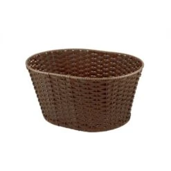 Shop On Line Cestini Per Biciclette Cesto Vintage In Ecopelle Tondo Marrone Negozio Accessori Ciclismo Prezzi