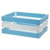 BRN Cesto In Legno Versilia Azzurro Bianco (cm. 43x33xh19) Vendita Accessori Online
