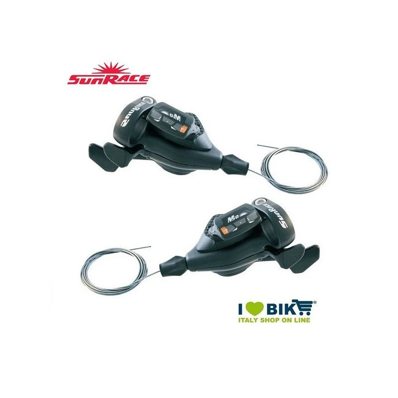 Coppia Leve Cambio Sunrace MTB Sport 9 V Bici Shop 1 Coppia Leve Cambio Sunrace MTB Sport 9 V Bici Shop
