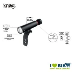 KNOG Fanale 450 LUMENS / 2200mAh PWR RIDER Con Ricarica Usb -Knog Italia fanale 450 lumens 2200mah pwr rider con ricarica usb 1