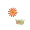 BRN Fiore Margherita Piccola Arancione Per Cestino Bicicletta Ornamenti E Decorazioni Fiori Per Bici Cesti Vendita