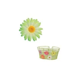 BRN Fiore Margherita Piccola Verde Per Cestino Bicicletta Oramenti E Decorazioni Fiori Per Bici Cesti Vendita