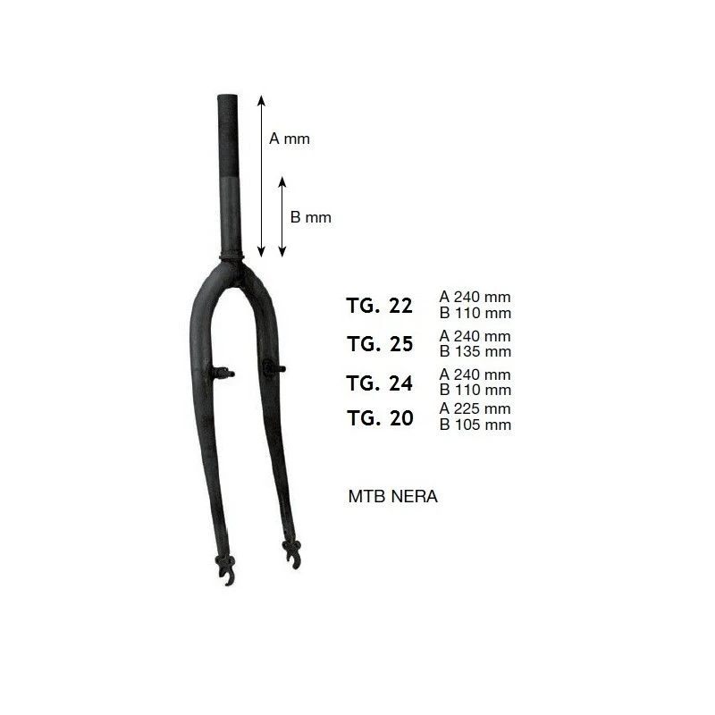 Forcella Mtb 24 Nera Canotto ø 22 Mm Vendita On Line Ricambi Biciclettta Forcelle Bike Shop On Line 1 Forcella Mtb 24 Nera Canotto ø 22 Mm Vendita On Line Ricambi Biciclettta Forcelle Bike Shop On Line