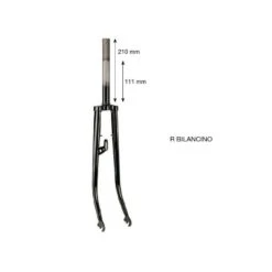 Forcella R 28 Verniciata Nera Con Bilancini