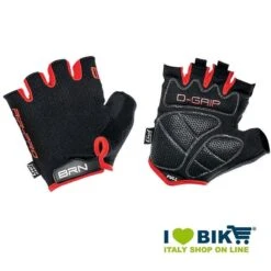 Guanti Ciclo BRN Air Pro Nero/rosso Negozio Accessori Ciclismo