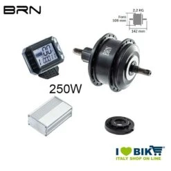 EBIKE BRN Kit Motore Posteriore 250W Cassetta
