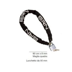 Lucchetto Per Biciclette A Catena Maglia Quadra Antifurto Bici