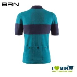 Maglia BRN VINTAGE Veloce, Aquamarina, Maniche Corte, 2019 -Knog Italia maglia brn vintage veloce maniche corte acquamarina 2019 1