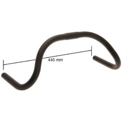 Manubrio Bici Fixed Retrò Nero.vendita Manubrio Vintage Fixed Bike Shop -Knog Italia manubrio bici fixed retro nero manubri vintage single speed bike shop 1