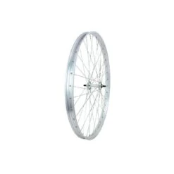 Ruota 26 3/8 R Alluminio Lucido Con Mozzo In Alluminio Posteriore Ricambi Per Bici R Ruote Complete