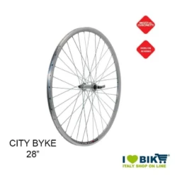 Ruota 28 City-Bike V-24 Anteriore Silver 36 Fori Silver Tornito Vendita On Line Ricambi Accessori Per Bici Ruote Shop Prezzi