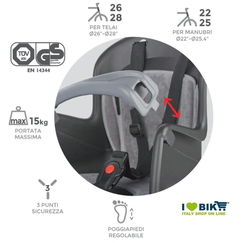 Vendita On Line Seggiolino Bilby Con Attacco Telaio/piantone Panna Seggiolino Bici Bimbo Shop On Line Prezzi 2 Vendita On Line Seggiolino Bilby Con Attacco Telaio/piantone Panna Seggiolino Bici Bimbo Shop On Line Prezzi - immagine 2