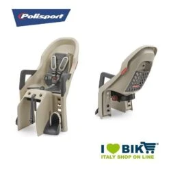 Seggiolino Bici Guppy Posteriore Al Portapacco Crema/grigio Bike Store