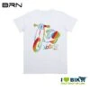 T-shirt Bimbi BRN Vola50, Taglia Unica, Bianca